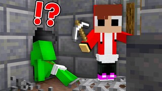 Baby JJ and Mikey Escape The Prison in Minecraft Jailbreak challenge (Maizen Mizen Mazien)