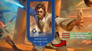 MY 4,500 MATCHES ALUCARD! | ENEMY TEAM SHOCKED! 😱 (HARD MATCH!🔥)