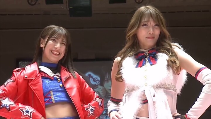 Japanese women’s wrestling 4K Saki Akai & Yuki Arai vs Rika Tatsumi & Shinya Kiryu