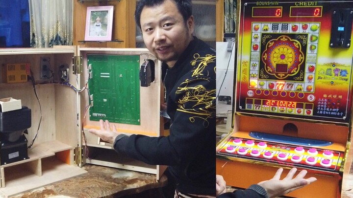 我把赌博老虎机内部打开了！终于知道老虎机怎么吃人的