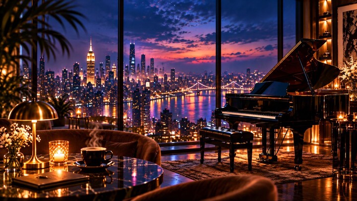 Where the City Lights Fade | Relaxing Jazz Piano | 深夜爵士钢琴 · 城市灯火