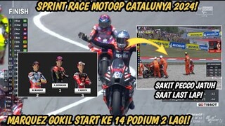 MARQUEZ PECUNDANGI 12 PEMBALAP LAGI START KE 14 FINIS P2 - SPRINT RACE MOTOGP CATALUNYA 2024