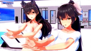 【碧蓝航线MMD】GLIDE【爱宕＆高雄】【KKVMD】【搬运】