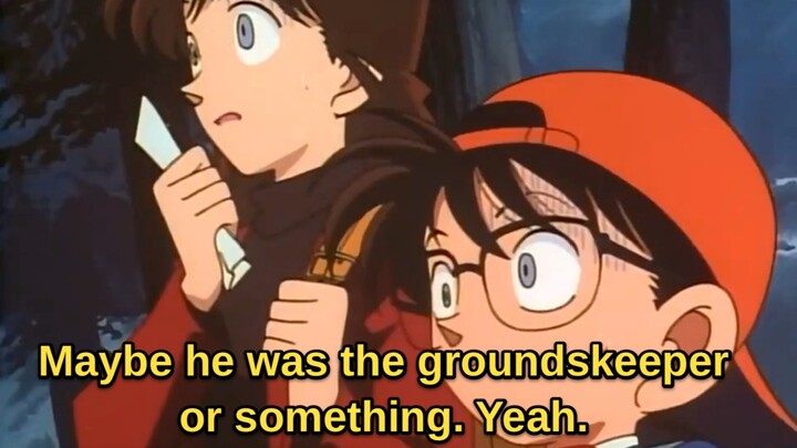 Setelah lembur, saya berhasil membuat versi dubbing bahasa Inggris Detektif Conan (dengan subtitle s