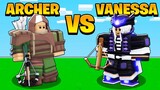 ARCHER VS VANESSA 1V1 *Who is better?* Roblox Bedwars
