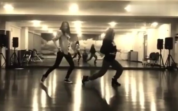 ซูจอง & ลูน่า - ห้องฝึกซ้อมเต้นคู่ (Dancing in the dark - Lady Gaga)