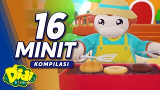 Kompilasi 16 Minit | Burger & Lain-Lain Lagu Baru Didi & Friends