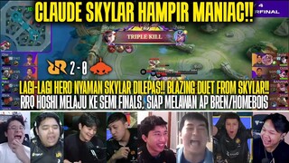 CLAUDE SKYLAR HAMPIR MANIAC!! REAKSI STREAMER RRQ HOSHI VS BURMESE GHOULS GAMES OF FUTURE