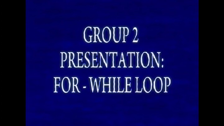 GROUP 2: For-Loop || 10 - DIZON