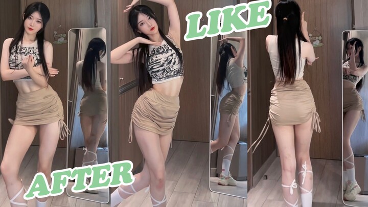 Those with thick legs should walk apart! Sweet and cool fitness sister IVE "After LIKE" fat burning 