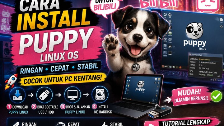 Cara Install Puppy, Linux Ringan Tapi PowerFool