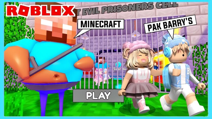 Aku Dan Adiku Masuk Penjara Pak Barry's Prison Minecraft Di Roblox Brookhaven ft @Shasyaalala