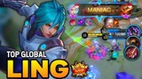 MANIAC! LING BEST BUILD 2021 | TOP GLOBAL LING GAMEPLAY | MOBILE LEGENDS✓