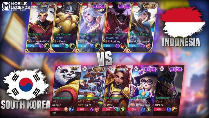 NEW SKIN FRANCO INDONESIA VS. NEW SKIN ESMERALDA SOUTH KOREA!! | NATIONAL ARENA CONTEST MLBB