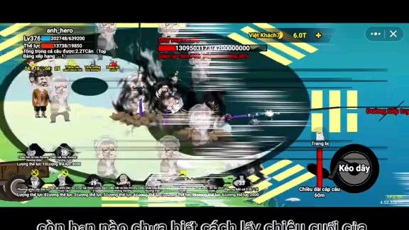 update mới của câu cá vạn cân