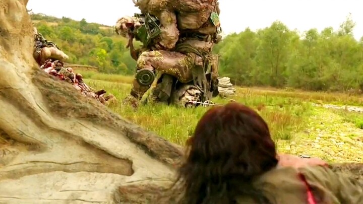 The men launch a furious revenge after their kin are mercilessly slaughtered by the giant beast.