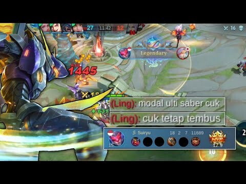 12 Menit 18 Kill | Build Saber Tersakit - Top Global Saber Mobile Legends