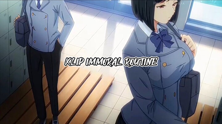 IMMORAL ROUNTINE " ESEK ESEK DI TANGGA SEPI"