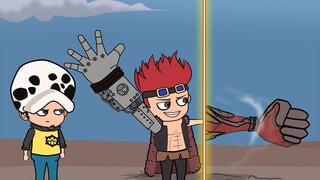 Chibi One Piece Transformation to Titan - Trafalgar Law X Captain Kidd