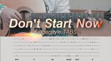 (Dua Lipa) Don't Start Now - Fingerstyle TABS | Daniel Lavapiez