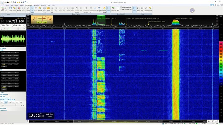 6733 Khz  -US Naval Air Station -Sigonella-