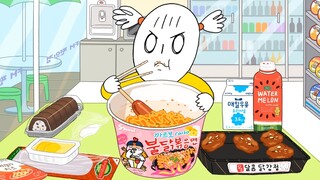 【foomuk】ร้านสะดวกซื้อกินโชว์ 1 - (พร้อม) บราวนี่มาการอง, ไก่ทอด, เค้กข้าวหวานเผ็ด, ขนมปังช็อคโกแลต