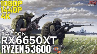 Escape from Tarkov | Ryzen 5 3600 + RX 6650 XT | 1080p, 1440p, 4K benchmarks!