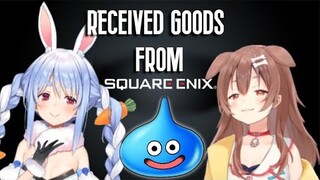 Pekora & Korone received goods from SQUARE ENIX!