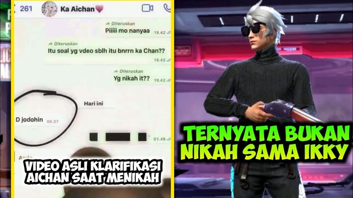 KLARIFIKASI AICHAN TERYATA BUKAN NIKAH SAMA IKKY 🧐🔥