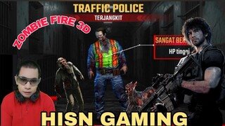 game zombie fire 3D,  para polisi zombie menyerang