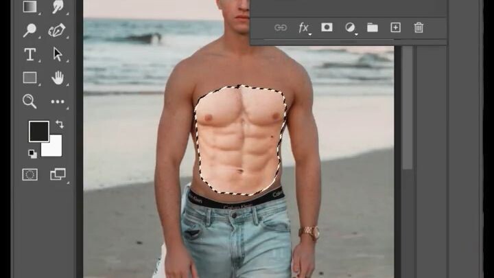 How to make six pack abs in photoshop #shorts #photoshop #tutorials