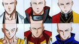 Saitama's appearance in different anime