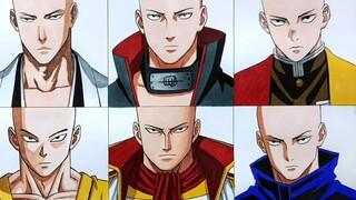 Saitama trông như thế nào trong các anime khác nhau