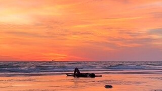 #落日归山海山海藏深情 #排球 #夕阳总会落在你身上