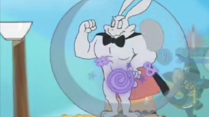 It’s getting exciting! The rabbit can use the bubble machine now.