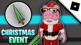 How to get ‘‘CHRISTMAS EVENT’’ BADGE + SANTA MORPH in ACCURATE PIGGY FLOORS AND ROLEPLAY! - ROBLOX