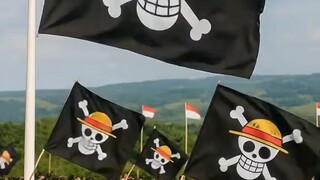 bendera one Piece & bendera Indonesia selaluu abadi🤍🤍
