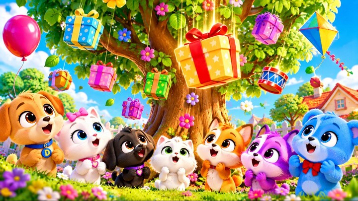 🎁🌳 A ÁRVORE QUE DAVA PRESENTES! 😱🎁 | MÚSICA INFANTIL DIVERTIDA | TURMINHA DO BARULHO 🐶🐱🎵