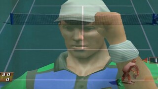 Sega DC game "VR Tennis", unexpectedly this is a game more than 20 years ago