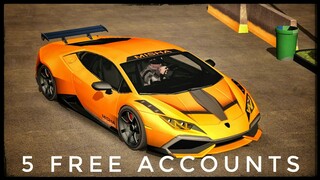 5 FREE ACCOUNTS WITH LAMBORGHINI HURACAN MISHA | Car Parking Multiplayer | New Update 4.7.0 | zeti