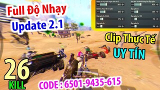 Show Full "Độ Nhạy Không Giật" Update 2.1. Clip Thực Tế !!!  | PUBG Mobile