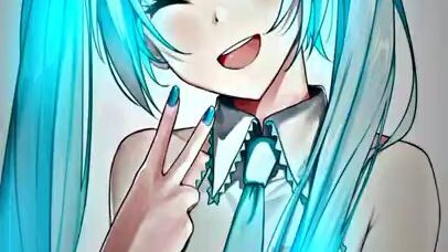 Hatsune Miku biru laut