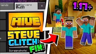 How To Fix STEVE GLITCH on The HIVE 1.17+ | Steve Glitch On Minecraft Servers Fixed! | 2021