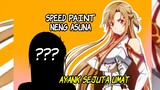 [SPEEDPAINT] gambar neng asuna(anime sword art online)