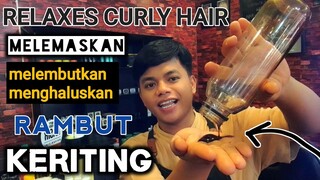 melemaskan rambut keriting ● dengan bahan alami