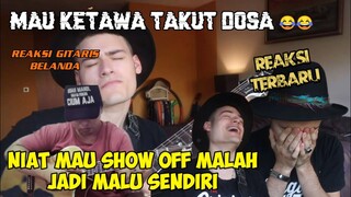 NIATNYA MAU SHOW OFF MALAH JADI MALU 😂😂 || REAKSI GITARIS BELANDA || ALIP BA TA REACTION TEKS INDO