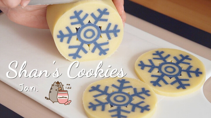 [Food]Snowflake cookie tutorial
