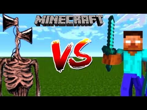 SIREN HEAD VS HEROBRINE in Minecraft!