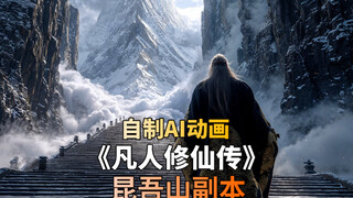 自制AI动画 凡人修仙传 昆吾山（第1集）人界最强副本