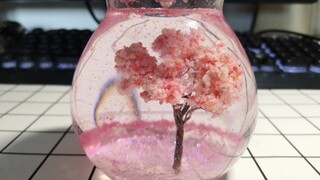 [DIY]Chai cát lún Sakura làm bằng epoxy